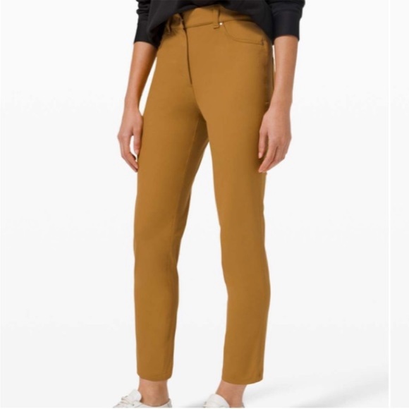 lululemon athletica Pants - Lululemon City Sleek 5 Pocket 7/8 Pant Spiced Bronze size 4